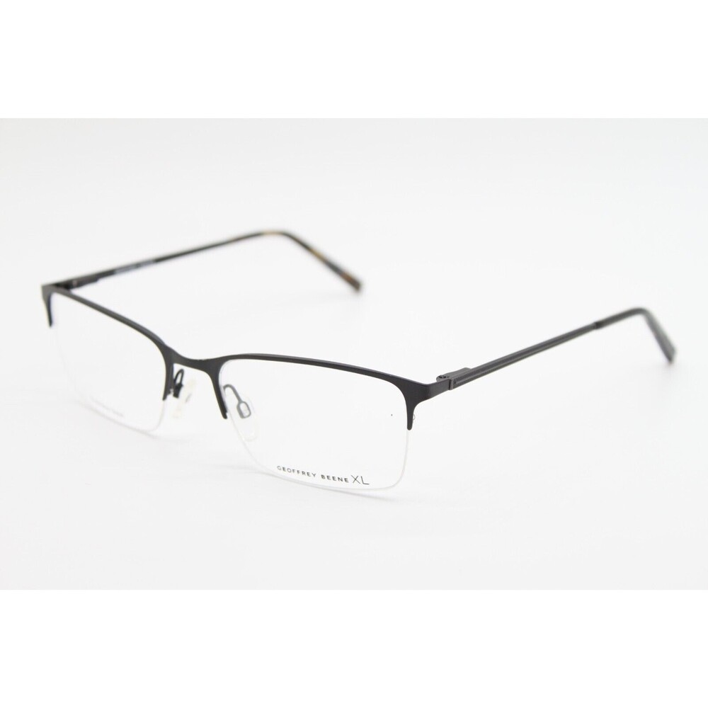 NEW GEOFFREY BEENE G463 BLK BLACK HAVANA AUTHENTIC EYEGLASSES 58-19